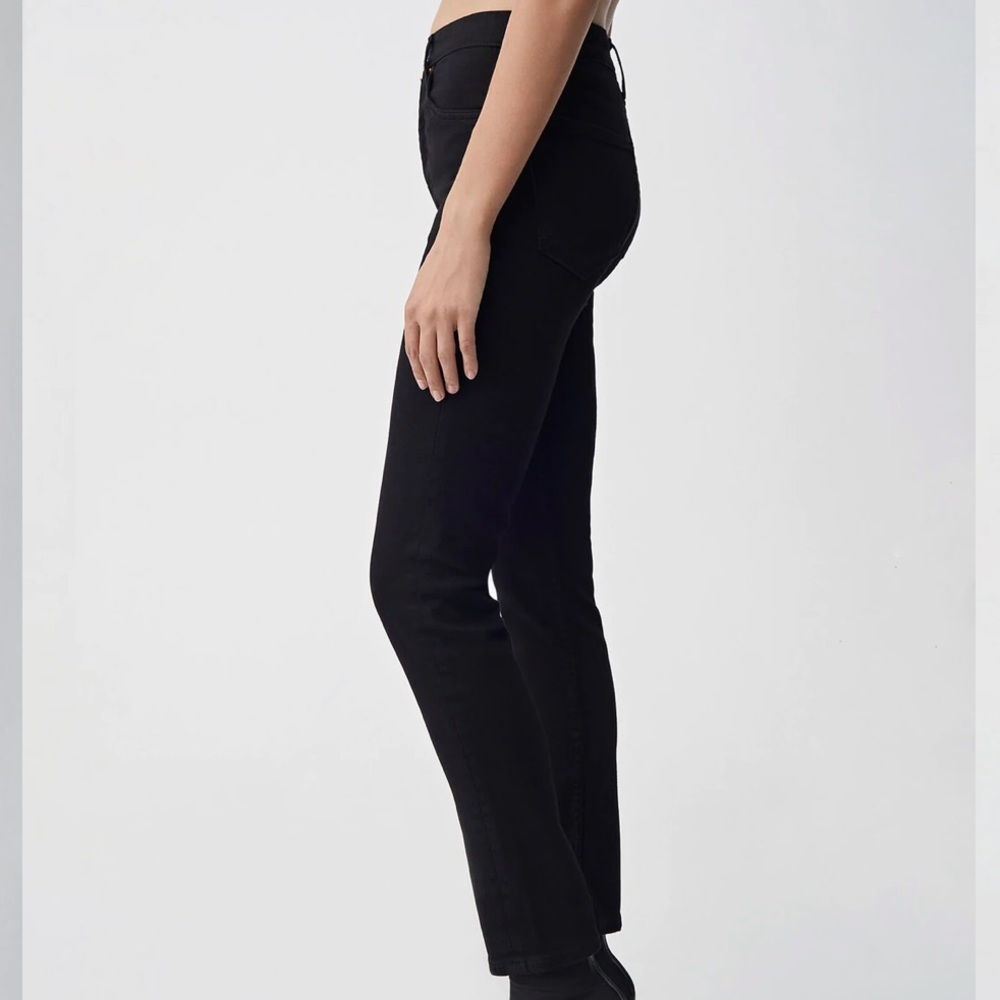 RE/DONE Ultra Stretch High Rise Ankle Crop Jeans - Picture 2 of 7